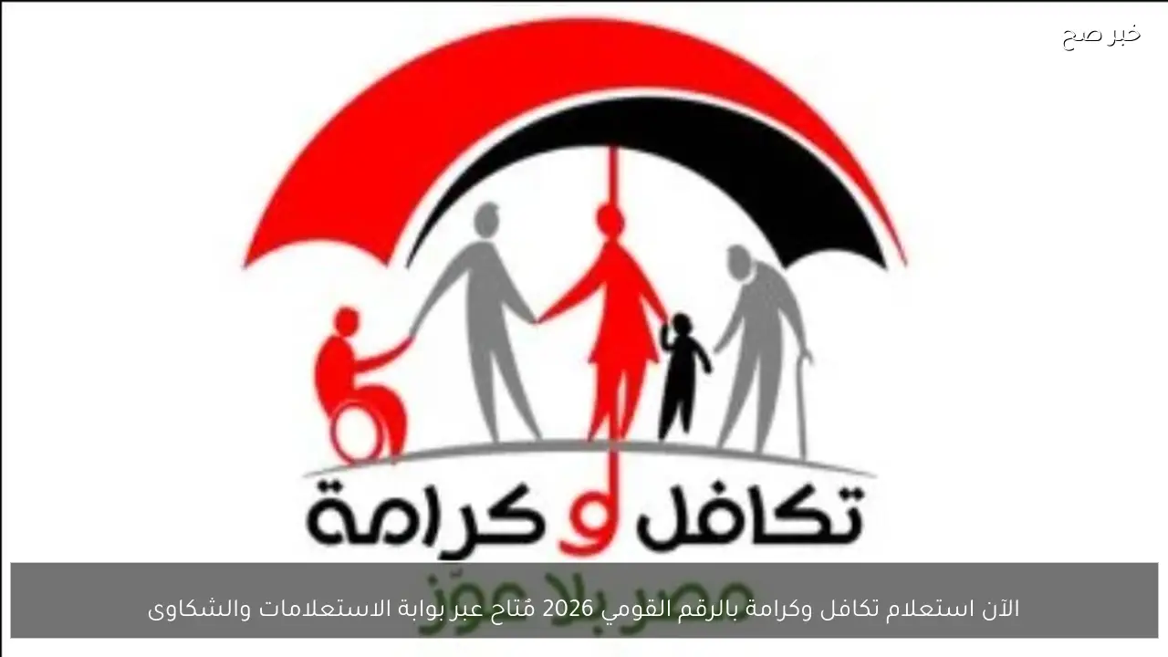 الآن استعلام تكافل وكرامة بالرقم القومي 2026 مٌتاح عبر بوابة الاستعلامات والشكاوى