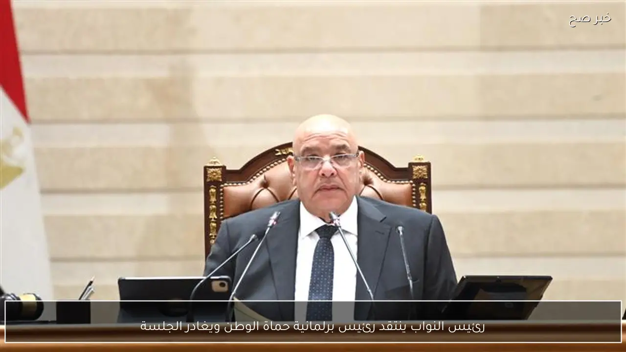 رئيس النواب ينتقد رئيس برلمانية حماة الوطن ويغادر الجلسة