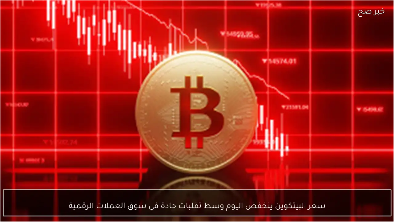 سعر البيتكوين ينخفض اليوم وسط تقلبات حادة في سوق العملات الرقمية