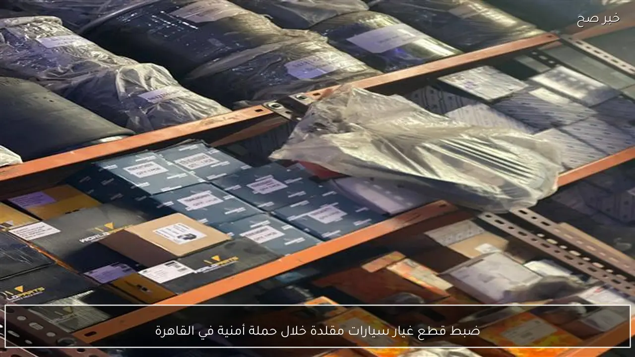 ضبط قطع غيار سيارات مقلدة خلال حملة أمنية في القاهرة