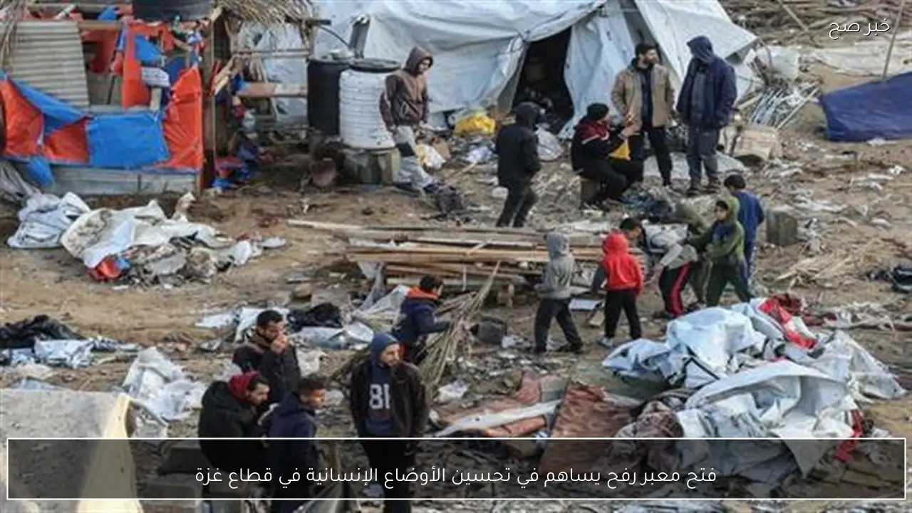 فتح معبر رفح يساهم في تحسين الأوضاع الإنسانية في قطاع غزة