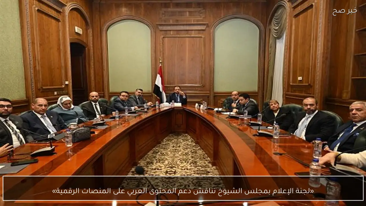 «لجنة الإعلام بمجلس الشيوخ تناقش دعم المحتوى العربي على المنصات الرقمية»