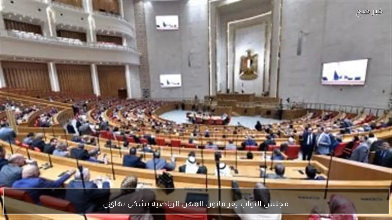 مجلس النواب يقر قانون المهن الرياضية بشكل نهائي