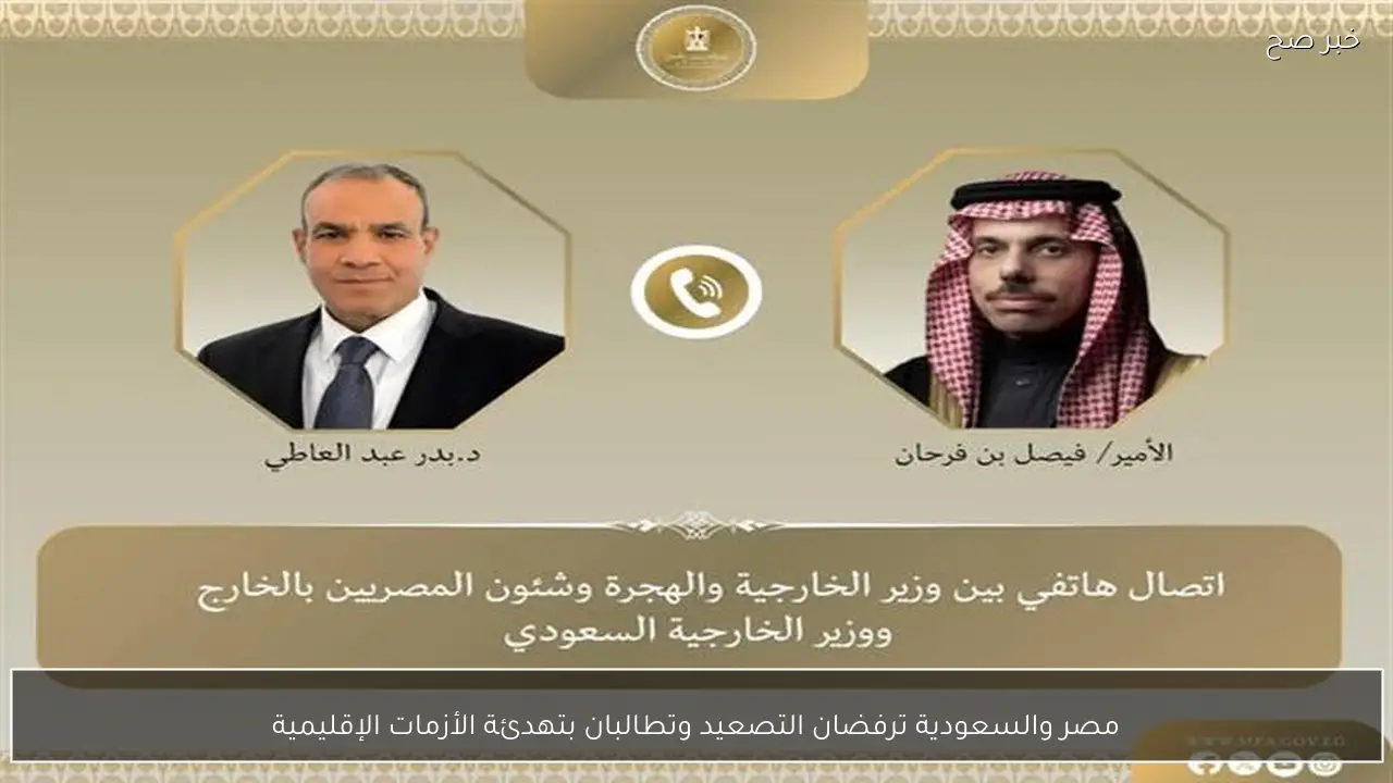 مصر والسعودية ترفضان التصعيد وتطالبان بتهدئة الأزمات الإقليمية