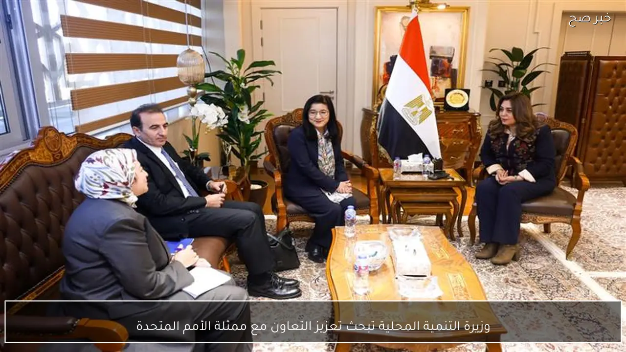 وزيرة التنمية المحلية تبحث تعزيز التعاون مع ممثلة الأمم المتحدة