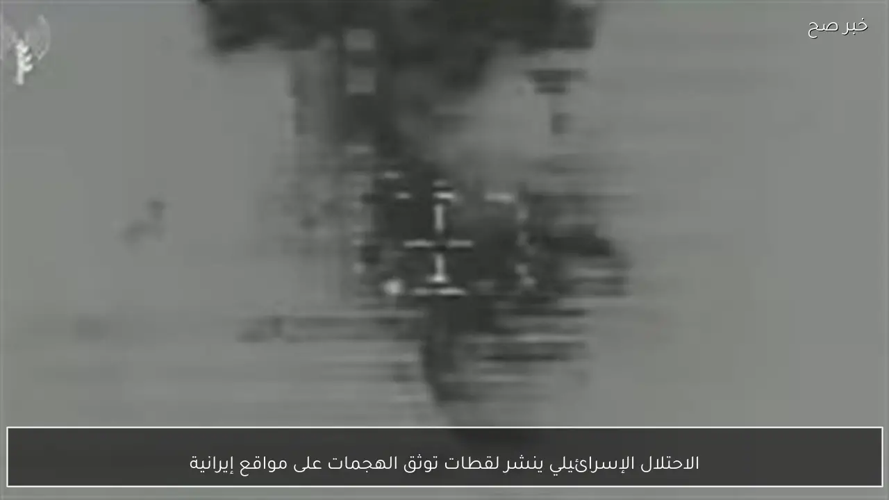 الاحتلال الإسرائيلي ينشر لقطات توثق الهجمات على مواقع إيرانية