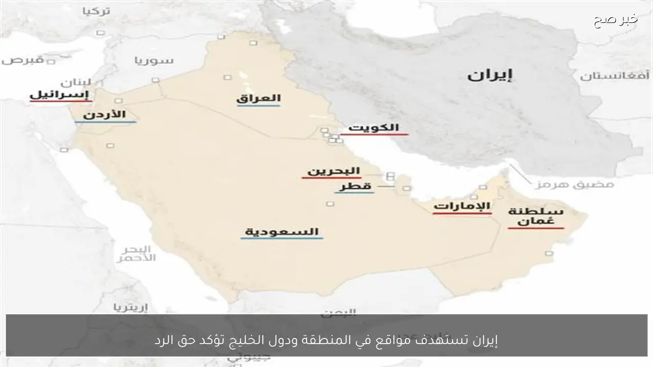 إيران تستهدف مواقع في المنطقة ودول الخليج تؤكد حق الرد
