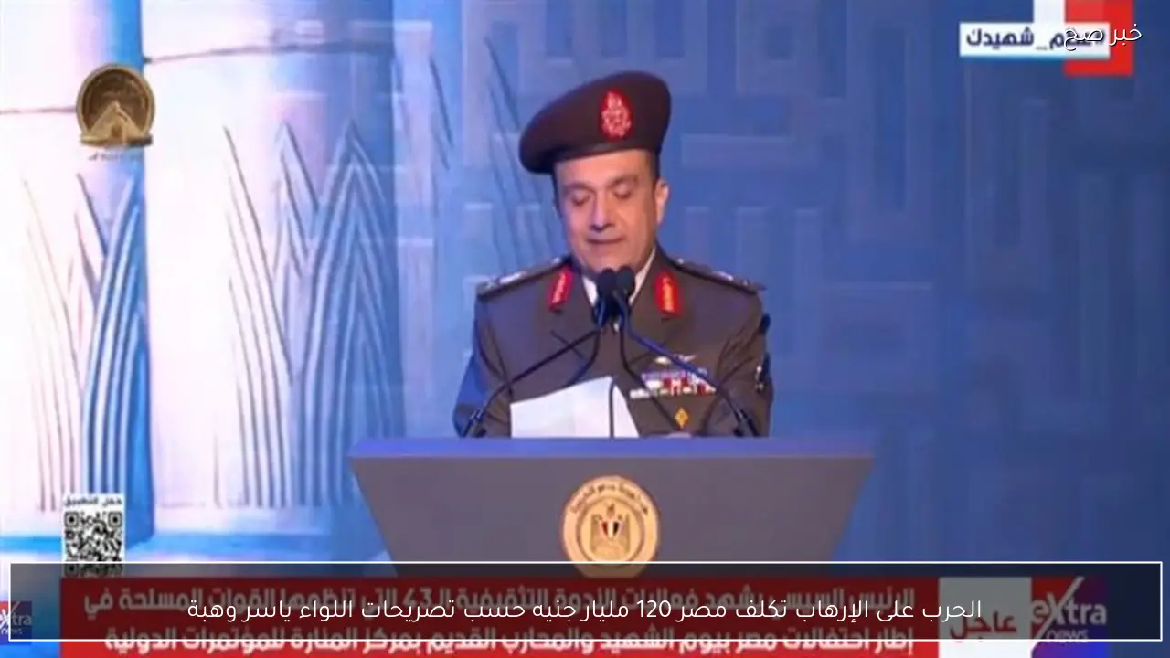 الحرب على الإرهاب تكلف مصر 120 مليار جنيه حسب تصريحات اللواء ياسر وهبة