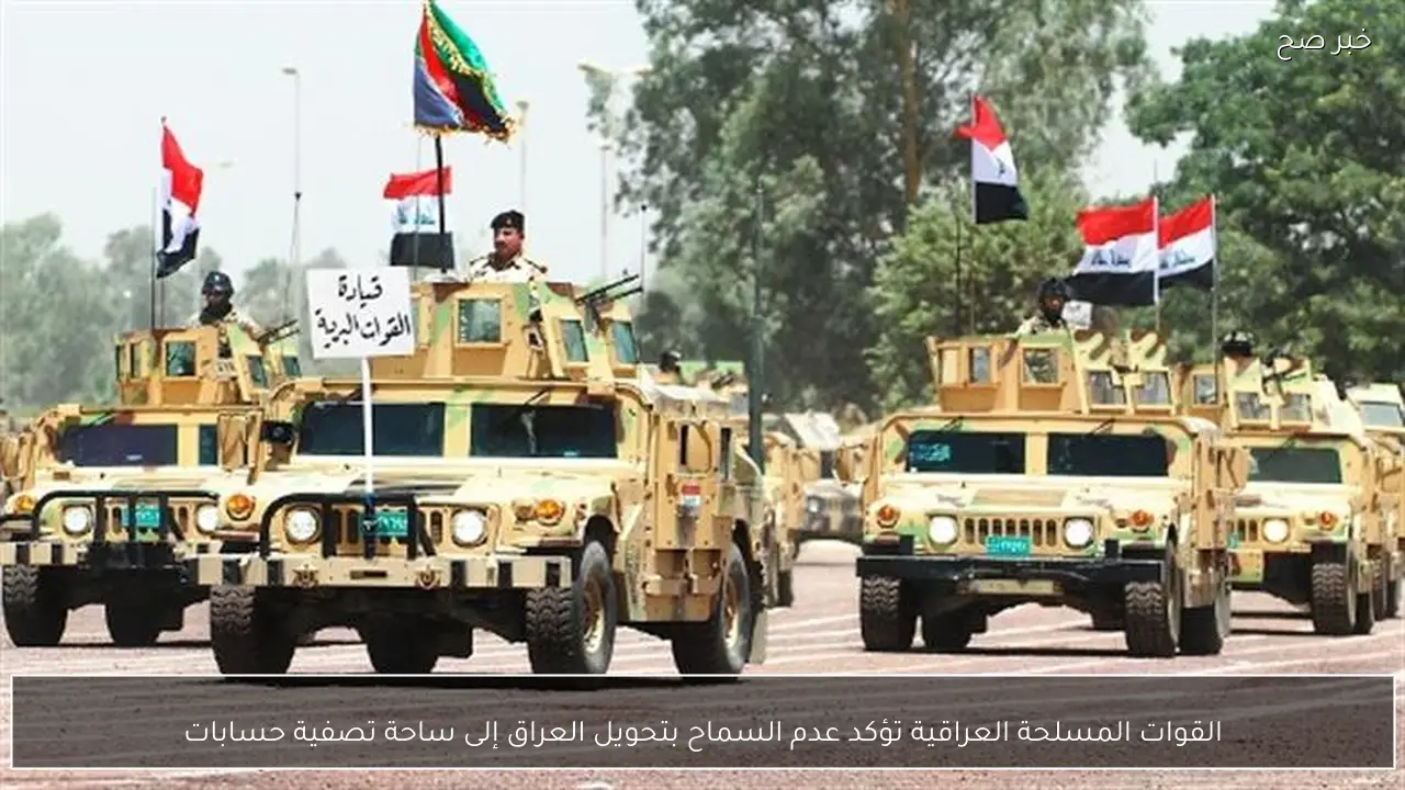 القوات المسلحة العراقية تؤكد عدم السماح بتحويل العراق إلى ساحة تصفية حسابات