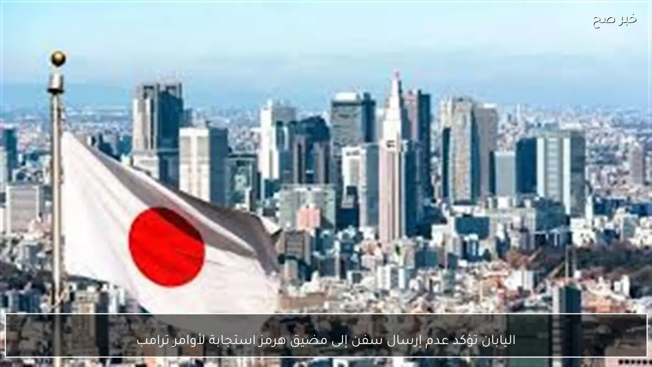 اليابان تؤكد عدم إرسال سفن إلى مضيق هرمز استجابة لأوامر ترامب