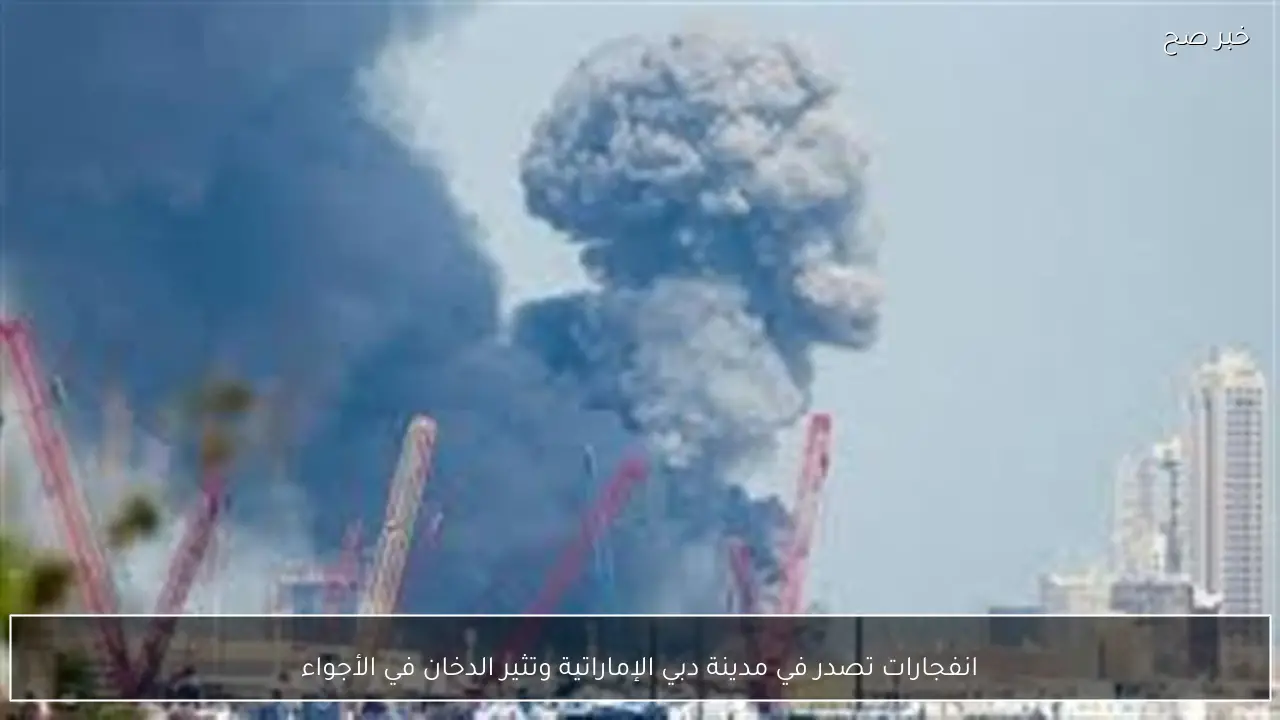 انفجارات تصدر في مدينة دبي الإماراتية وتثير الدخان في الأجواء