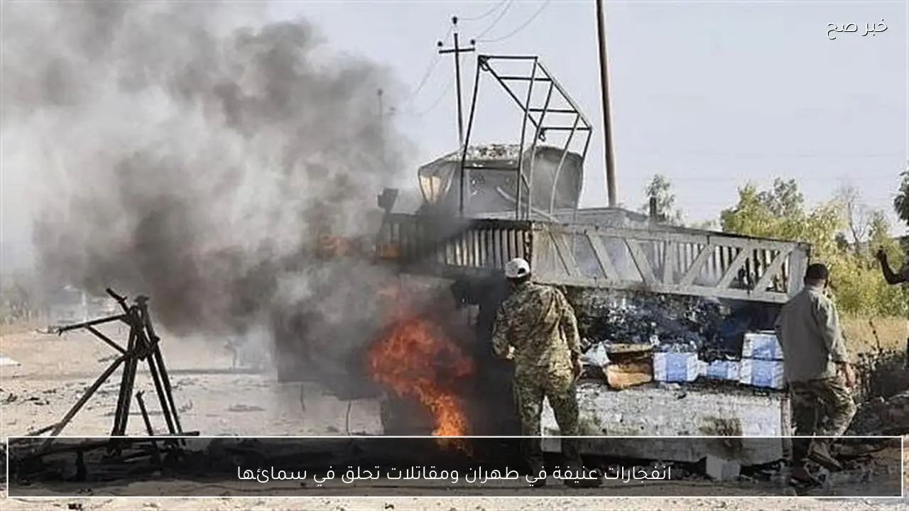 انفجارات عنيفة في طهران ومقاتلات تحلق في سمائها