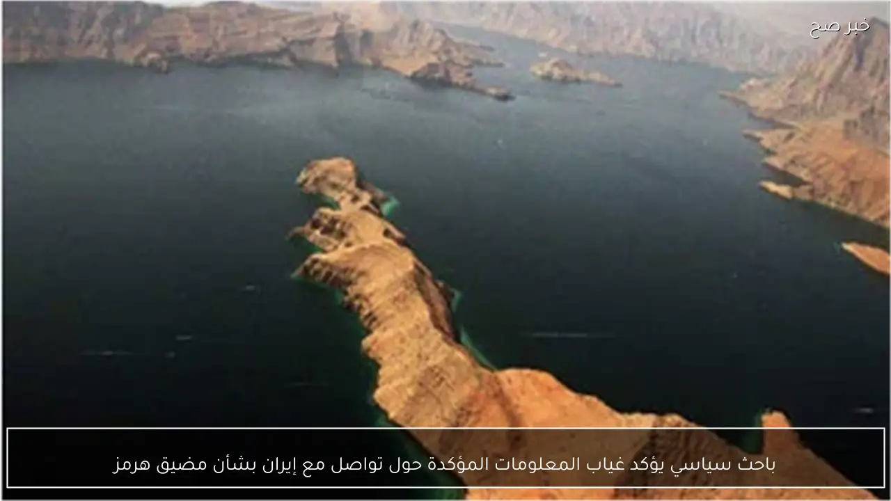 باحث سياسي يؤكد غياب المعلومات المؤكدة حول تواصل مع إيران بشأن مضيق هرمز