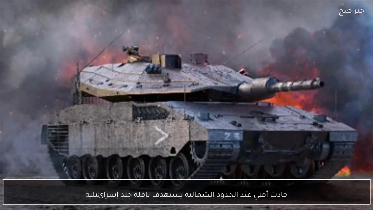 حادث أمني عند الحدود الشمالية يستهدف ناقلة جند إسرائيلية