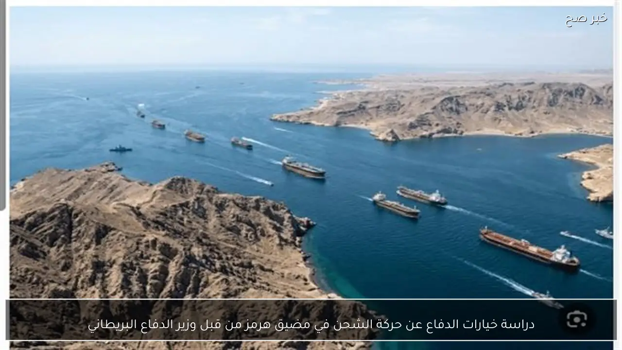 دراسة خيارات الدفاع عن حركة الشحن في مضيق هرمز من قبل وزير الدفاع البريطاني