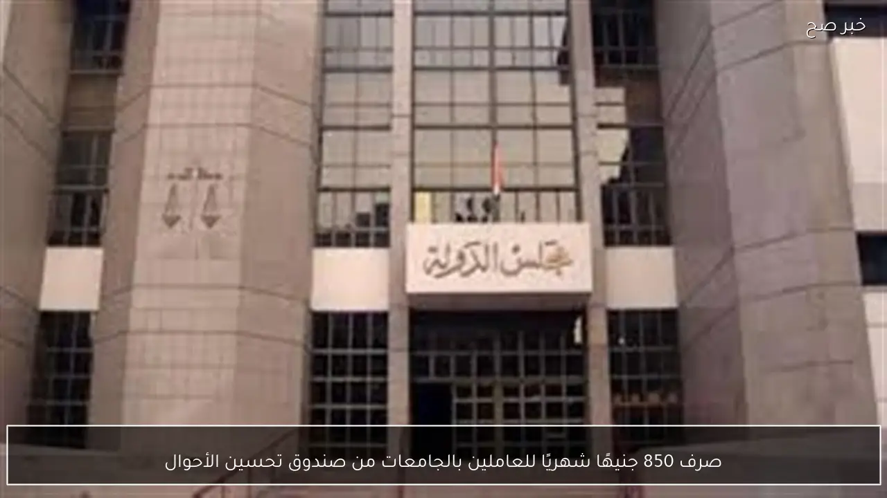 صرف 850 جنيهًا شهريًا للعاملين بالجامعات من صندوق تحسين الأحوال