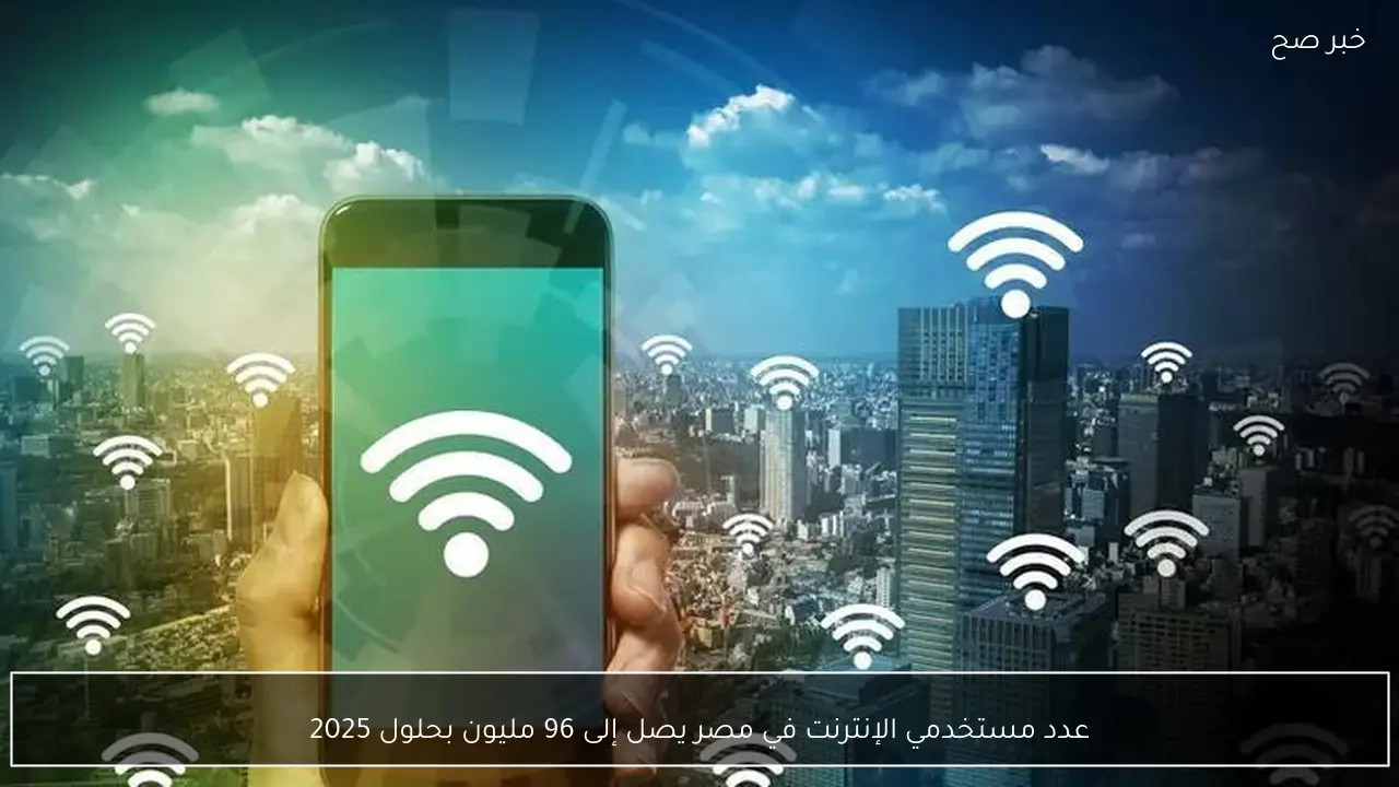 عدد مستخدمي الإنترنت في مصر يصل إلى 96 مليون بحلول 2025