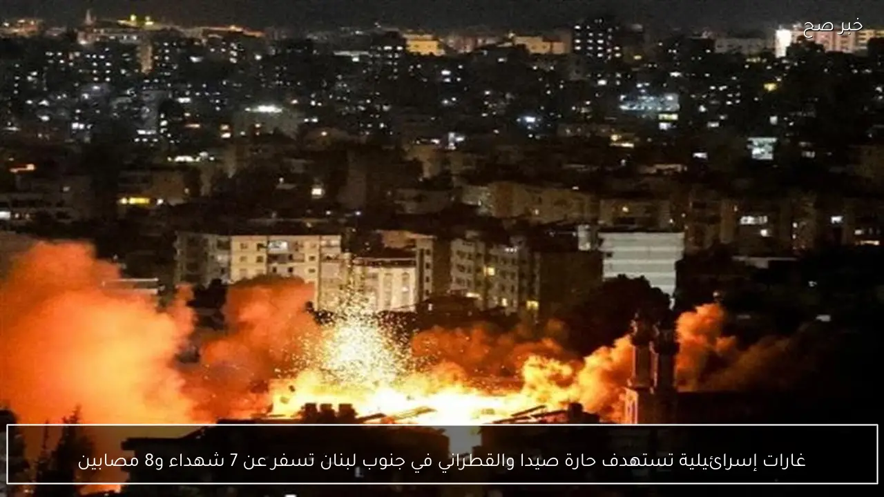 غارات إسرائيلية تستهدف حارة صيدا والقطراني في جنوب لبنان تسفر عن 7 شهداء و8 مصابين