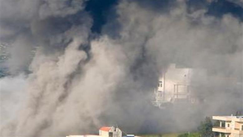 آثار قصف إسرائيلي على لبنان