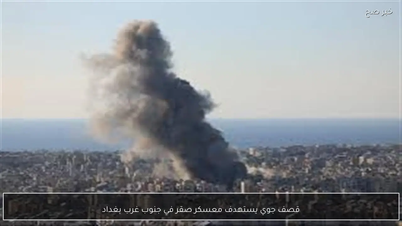 قصف جوي يستهدف معسكر صقر في جنوب غرب بغداد