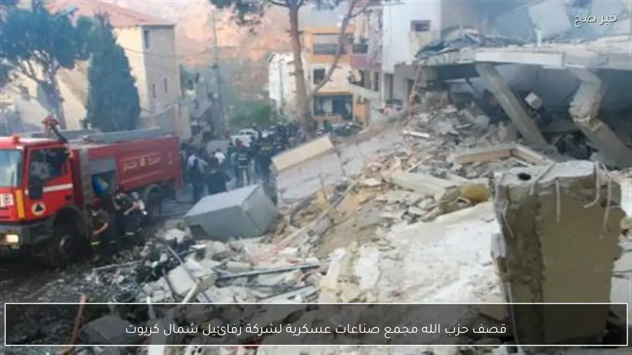 قصف حزب الله مجمع صناعات عسكرية لشركة رفائيل شمال كريوت