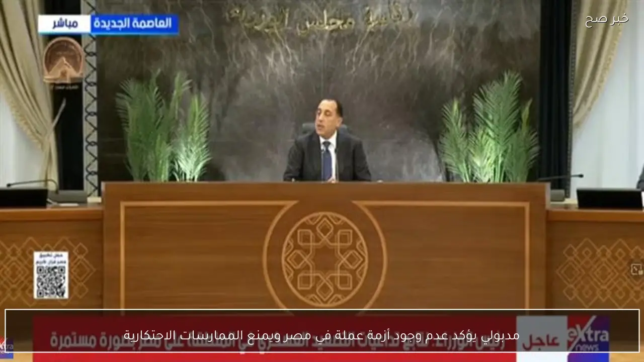 مدبولي يؤكد عدم وجود أزمة عملة في مصر ويمنع الممارسات الاحتكارية