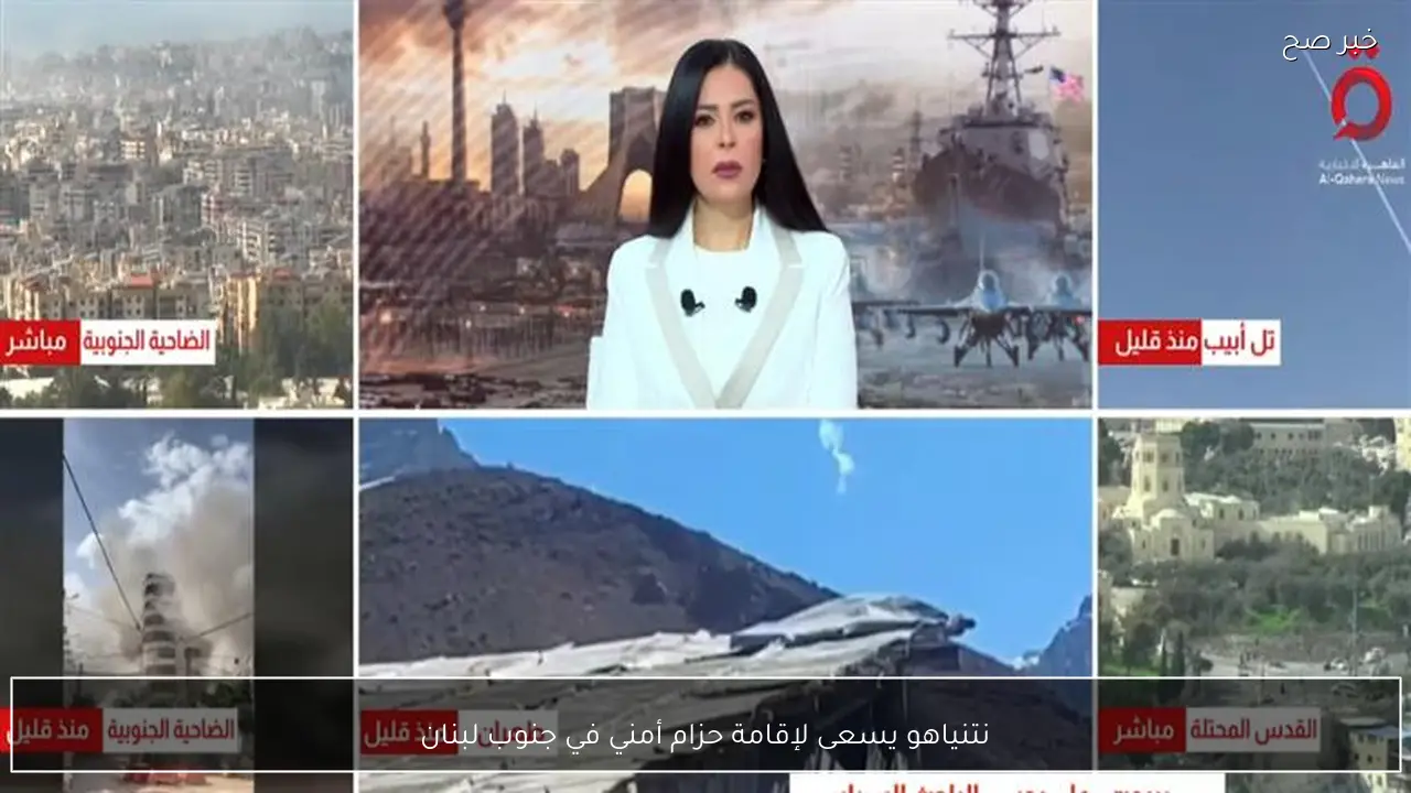 نتنياهو يسعى لإقامة حزام أمني في جنوب لبنان