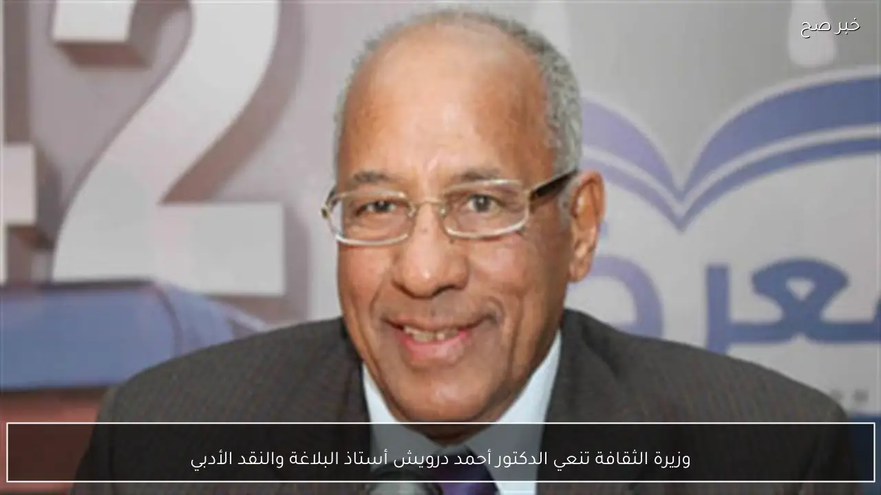 وزيرة الثقافة تنعي الدكتور أحمد درويش أستاذ البلاغة والنقد الأدبي